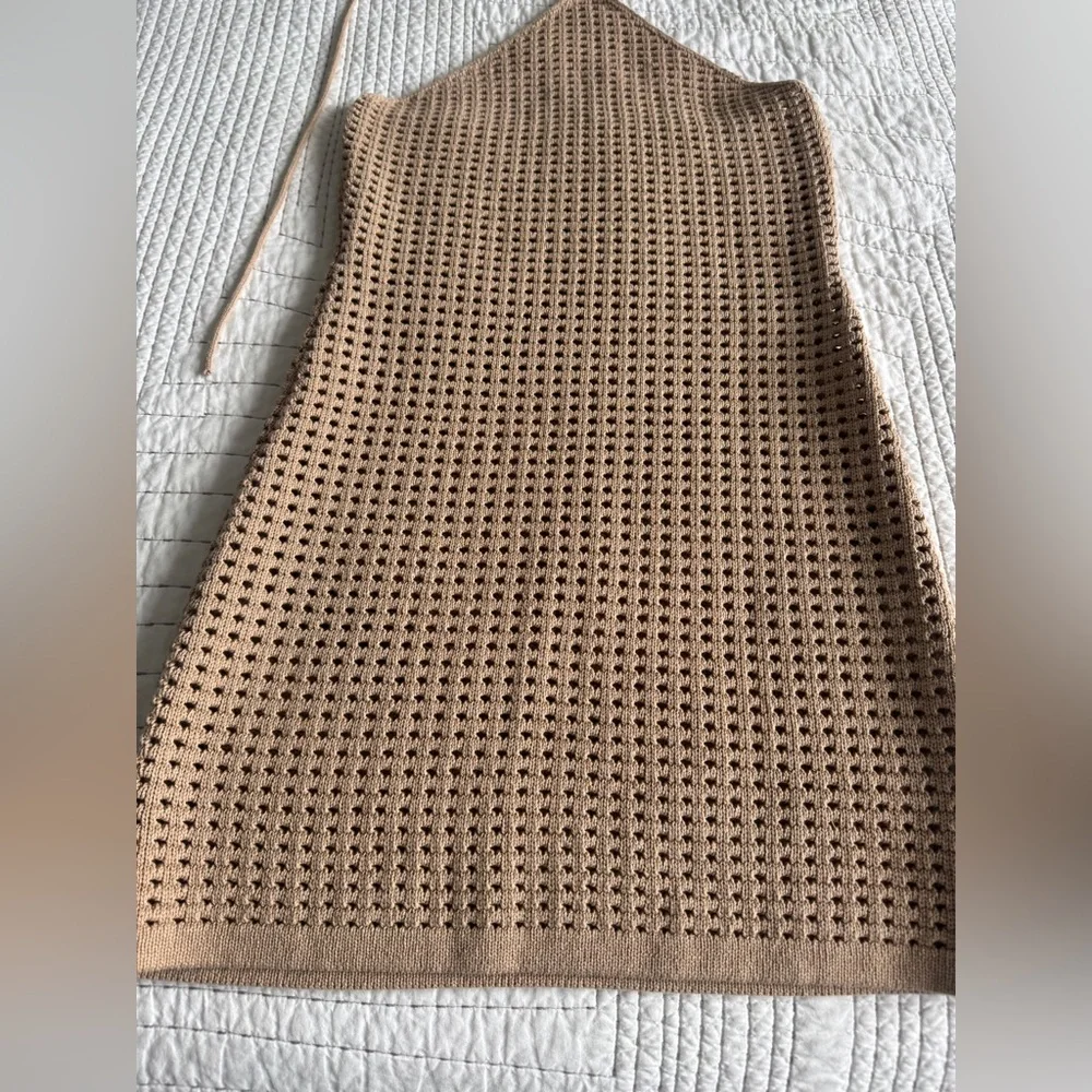 Like New! Reformation Martel Open Knit Mini Dress Size M - Picture 7 of 9